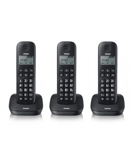 BRONDI GALA TRIO (NERO) - TELEFONO CORDLESS TRIPLO