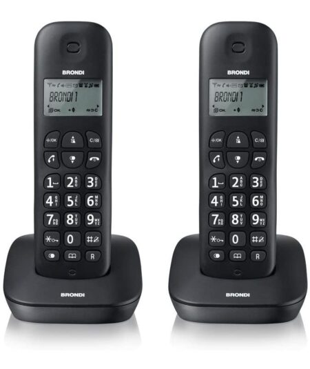 BRONDI GALA TWIN (NERO) - TELEFONO CORDLESS DOPPIO