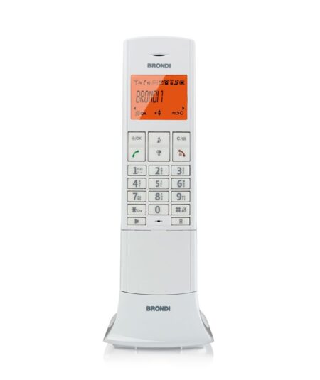 BRONDI LEMURE (BIANCO) - TELEFONO CORDLESS SINGOLO - VIVAVOCE