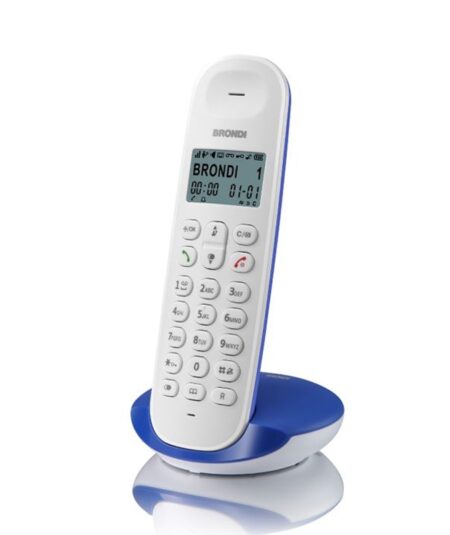 BRONDI LOTUS (BIANCO/BLU) - TELEFONO CORDLESS SINGOLO