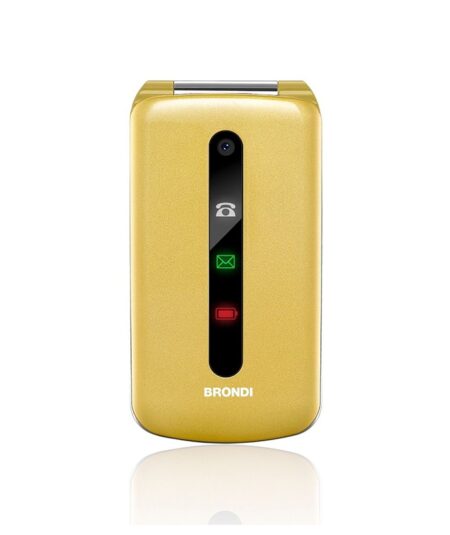 BRONDI PRESIDENT (ORO) - TELEFONO CELLULARE PER ANZIANI - FOTOCAMERA