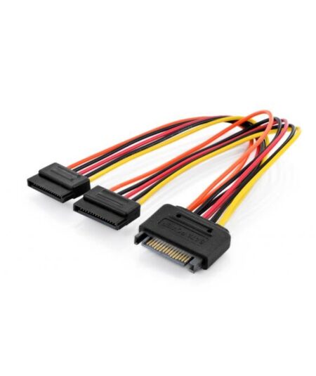 CAVO INTERNO SATA 15 POLI CONNETTORI MASCHIO - 2 FEMMINE CM. 20