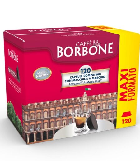 CAFFE' BORBONE MISCELA SUPREMA (ORO) - BOX 120 CAPSULE COMPATIBILI LAVAZZA A MODO MIO
