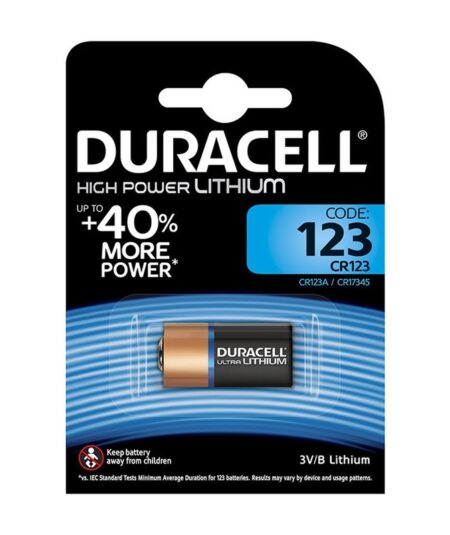 DURACELL CR123 BLISTER 1 BATTERIA
