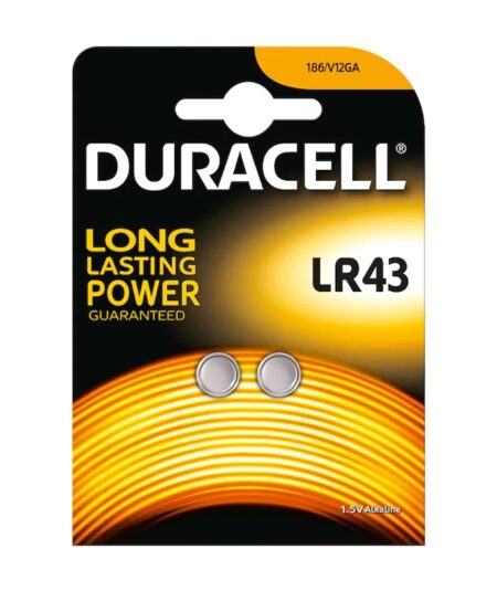DURACELL LR43 BLISTER 2 BATTERIE