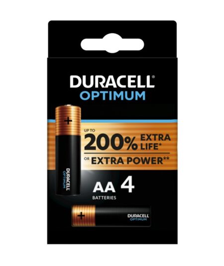 DURACELL OPTIMUM BLISTER 4 STILO AA (LR6/MX1500)