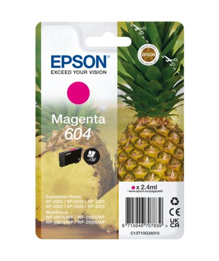 EPSON 604 MAGENTA (C13T10G34010) - CARTUCCIA ORIGINALE