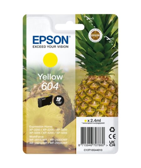 EPSON 604 YELLOW (C13T10G44010) - CARTUCCIA ORIGINALE