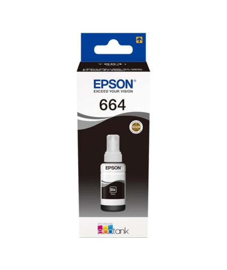 EPSON 664 BLACK (C13T664140) - CARTUCCIA ORIGINALE PER ECOTANK