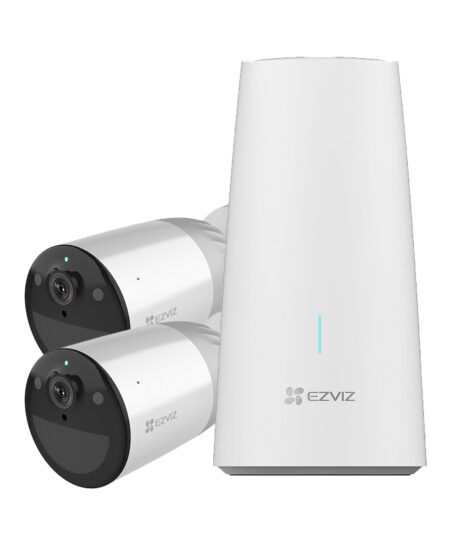 EZVIZ BC1-B2 (CS-BC1-B2) - KIT BASE + 2 TELECAMERE DA ESTERNO A BATTERIA - FHD - COLOR NIGHT VISION - DIFESA ATTIVA - SENSORE PIR - CUSTOM VOCAL ALERT