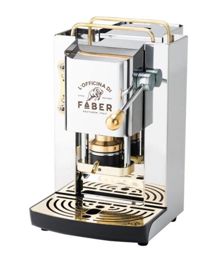 FABER PRO DELUXE - MACCHINA PER CAFFE' - PRESSACIALDA IN OTTONE - ELETTROVALVOLA E TERMOSTATO 95 - TELAIO IN ACCIAIO