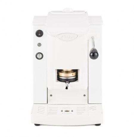 FABER SLOT PLAST BASIC  - MACCHINA PER CAFFE' CON PRESSACIALDA IN OTTONE - TELAIO IN METALLO BIANCO E FRONTALE IN POLICARBONATO BIANCO