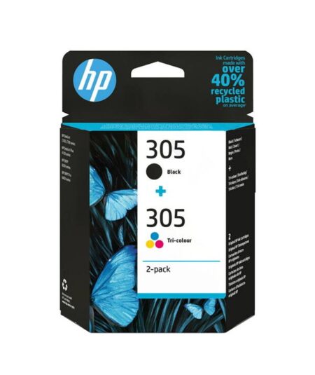 HP 305 2-PACK (6ZD17AE) - BLACK + TRI-COLOR - CARTUCCIA ORIGINALE