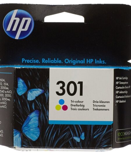 HP 301 TRI-COLOR (CH562EE) - CIANO + MAGENTA + YELLOW - CARTUCCIA ORIGINALE