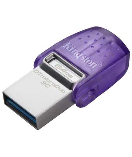KINGSTON DATATRAVELER MICRODUO 3C 64GB (DTDUO3CG3/64GB) - PEN DRIVE 64GB DOPPIA INTERFACCIA USB-A/TYPE-C