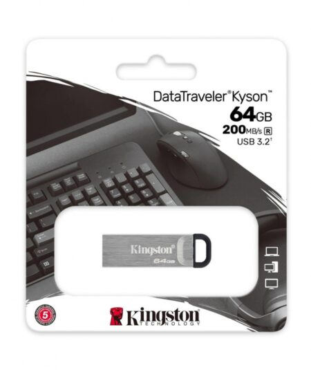 KINGSTON DATATRAVELER KYSON 64GB (DTKN/64GB) - PEN DRIVE 64GB USB-A 3.2