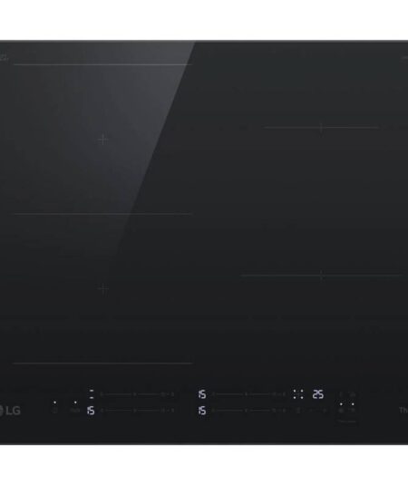 LG CI7Z2437BA - PIANO A INDUZIONE 60CM DA INCASSO - VETRO CERAMICO NERO - 4 ZONE COTTURA CON 2 FLEXIBLE - 15 LIVELLI POTENZA (Compatibile con incavi 56x48cm)
