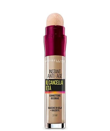 Maybelline Correttore Liquido Anti Age Il Cancella Età 03 Fair | Coprenza Naturale e Effetto Anti-Fatica
