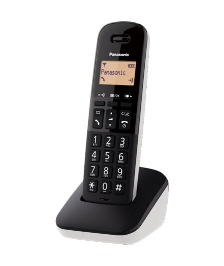 PANASONIC KX-TGB610JT (NERO/BIANCO) - TELEFONO CORDLESS - IMPUGNATURA ANTISCIVOLO - AUTONOMIA IN CHIAMATA 18H