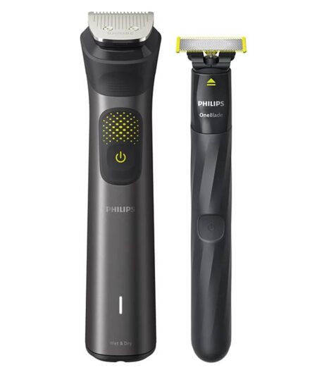 PHILIPS MULTIGROOM 9000 + ONE BLADE (MG9550/15) - TAGLIACAPELLI BARBA CORPO E RIFINITORE KIT 14 IN 1