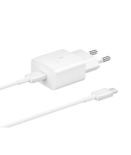 ALIMENTATORE SAMSUNG FAST EP-T1510XWEGEU 15W TYPE-C WHITE CON CAVO
