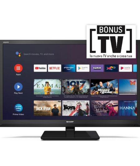 SHARP 24BI2E - 24" ANDROID TV LED HD - AUDIO HARMAN KARDON - BLACK - IT