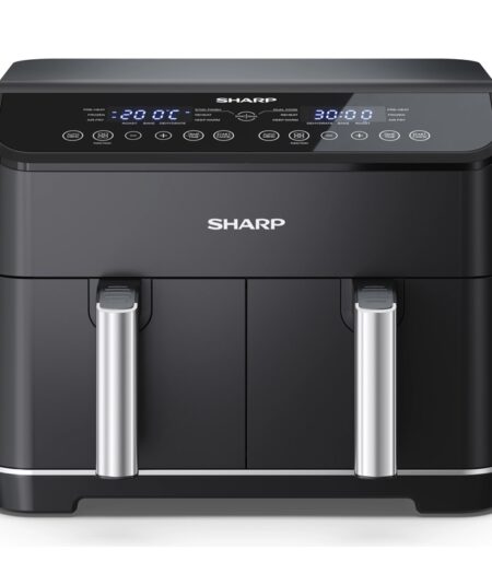 SHARP AF-GD82AE-B - FRIGGITRICE AD ARIA CON DOPPIO CASSETTO - 8L - TOUCH CONTROL - 2.500 GPM