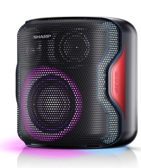 SHARP PS-919(BK) - SPEAKER BLUETOOTH PORTATILE TWS - 130W - USB - AUX - IPX5 - GIOCO LUCE LED RGB - NERO