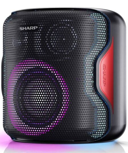 SHARP PS-921(BK) - SPEAKER BLUETOOTH PORTATILE TWS - 130W - FLAC - IPX5 - GIOCO LUCE LED RGB - NERO