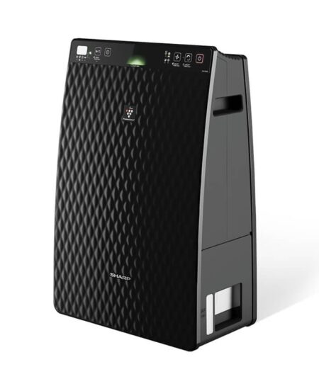 SHARP UA-HG30E-B - PURIFICATORE ARIA - FLUSSO ARIA 180 M3/H - FILTRAGGIO A 3 LIVELLI - PLASMACLUSTER - FUNZIONE UMIDIFICANTE - NERO