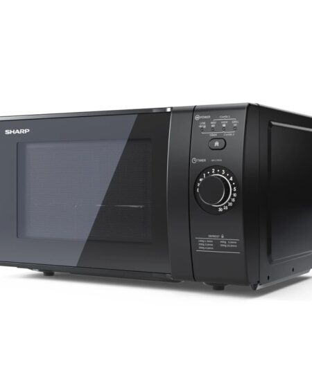 SHARP YC-GG02E-B - FORNO A MICROONDE 20L - 800W - CONTROLLO DIGITALE - GRILL - 11 LIVELLI DI POTENZA - BLACK