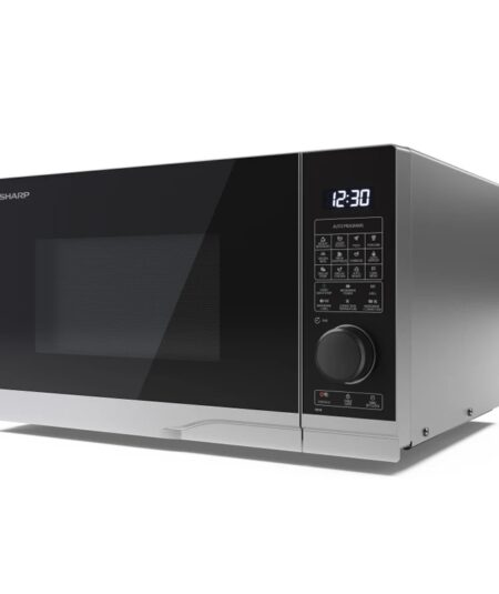 SHARP YC-PG284AE-S - FORNO A MICROONDE 28LT - 1000W - CONTROLLO DIGITALE - GRILL - 11 LIVELLI DI POTENZA - BLACK/SILVER