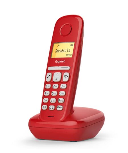 GIGASET A170 (ROSSO) - TELEFONO CORDLESS - FUNZIONE SVEGLIA