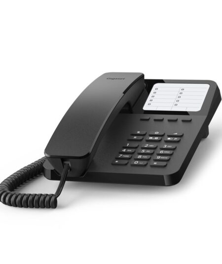 GIGASET DESK 400 (NERO) - TELEFONO CORDED - COMPATIBILE CENTRALINI TELEFONICI E APPARECCHI ACUSTICI
