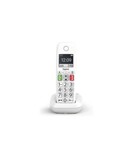 GIGASET E290 (BIANCO) - TELEFONO CORDLESS SENIOR - VIVAVOCE - TASTI GRANDI