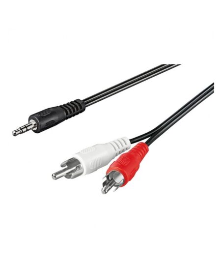 CAVO STEREO 1 CONNETTORE 3.5MM - 2 CONNETTORI RCA MASCHIO 2.5MT - DIGITUS