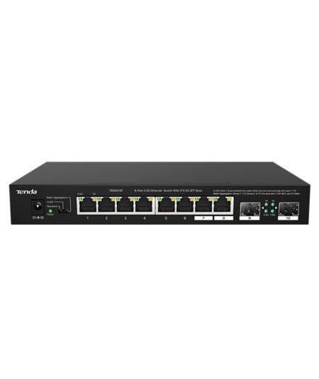 TENDA TEM2010F - SWITCH ETHERNET 8 PORTE 2.5 GBPS + 2 PORTE SFP 2.5 GBPS