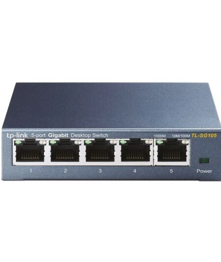 SWITCH TP-LINK TL-SG105 - 5 PORTE GIGABYTE - CASE METALLICO