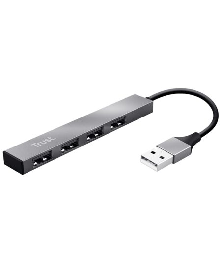 TRUST HALYX (23786) - HUB 4 PORTE USB 2.0 IN ALLUMINIO
