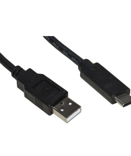 CAVO USB TYPE-A - USB TYPE-C 1.8MT BLACK - LINK LKC2018H
