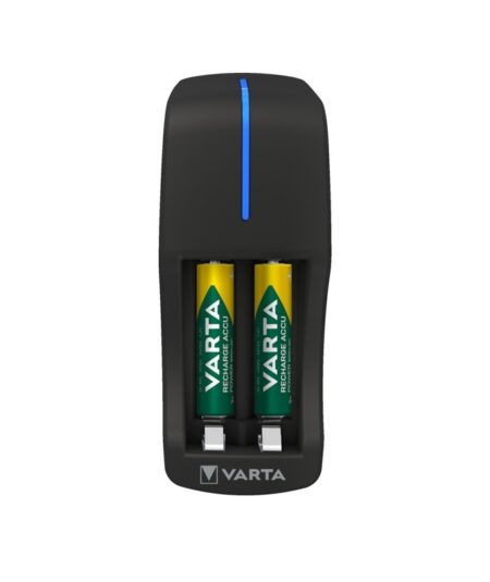 CARICABATTERIE Varta Mini Charger - INCLUSE 2 MINISTILO RICARICABILI AAA 800mAh
