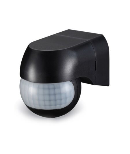 V-TAC VT-8028 (NERO) - SENSORE DI MOVIMENTO E CREPUSCOLARE - RILEVAZIONE 12 METRI - IP44