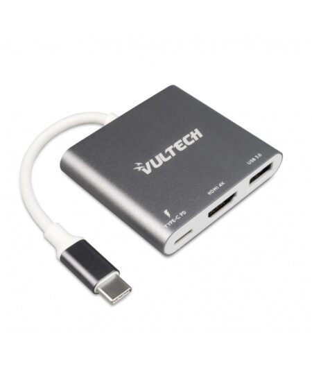 VULTECH ATC-01 - ADATTATORE TYPE-C - HDMI / USB / TYPE-C PD