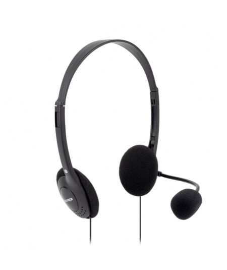 VULTECH HS-01 REV. 2.2 - CUFFIE CON MICROFONO E CON DOPPIO JACK 3,5MM E ADATTATORE