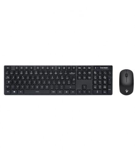 VULTECH KM-831W - KIT WIRELESS SLIM TASTIERA + MOUSE CON 1600DPI REGOLABILI