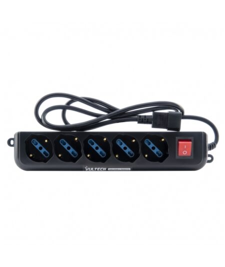 VULTECH MU-UPS01 - MULTIPRESA PER UPS 5 INGRESSI CON TASTO ON/OFF