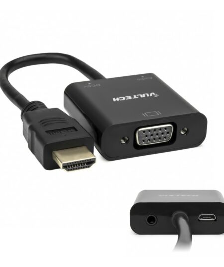 VULTECH SN21707 - ADATTATORE HDMI MASCHIO VGA FEMMINA CON AUDIO