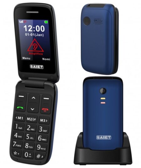 Saiet scudo 3 telefono per anziani blu
