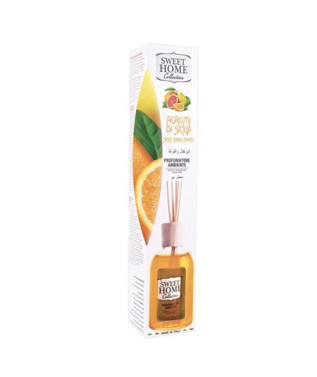 Sweet Home Profumatore per Ambiente Agrumi di Sicilia 100 ml – Freschezza Mediterranea per la Tua Casa