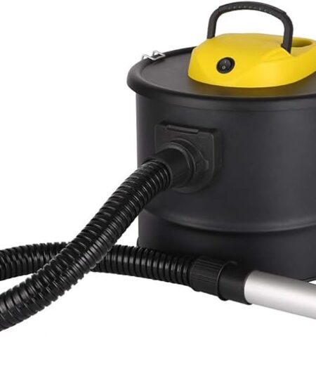 ARDES | AR4A12 ASHPIRO 12 Aspiracenere Professionale Serbatoio 12L, Filtro in Tessuto Non Tessuto Lavabile, Bidone Aspira Cenere Aspiratutto Ideale per Lavoro Quotidiano o Industriale, Nero Giallo